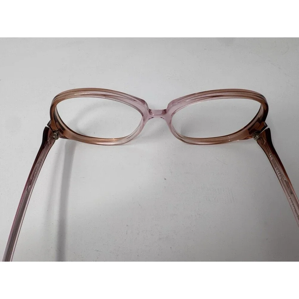 Vintage Lozza Yuma 53-18-140 Eyeglass Frames Pink Oversized Italy 1970s New Old